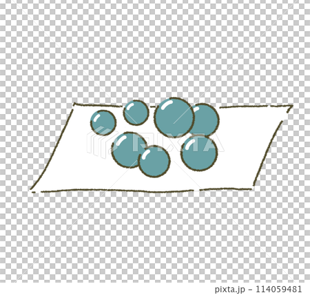 漢方薬の剤形 丸剤 イラスト素材 114059481
