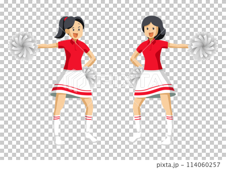 Cute cheerleaders (pair of two) 114060257