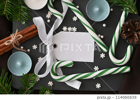 Christmas card. New Year's Eve. Place for text Christmas card. New Year's Eve. Place for text 114060839