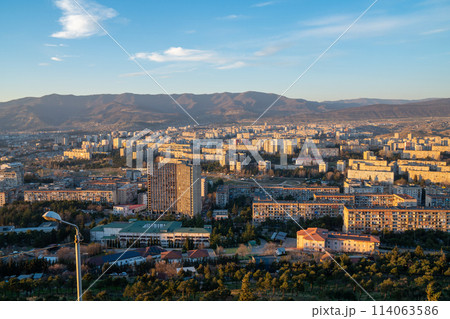 Residential area of Tbilisi, multi-storey buildings in Gldani Residential area of Tbilisi, multi-storey buildings in Gldani 114063586