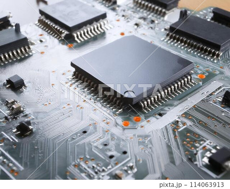 AI人工知能イメージ_複数の半導体が搭載されているボード1 AI人工知能イメージ_複数の半導体が搭載されているボード1 114063913