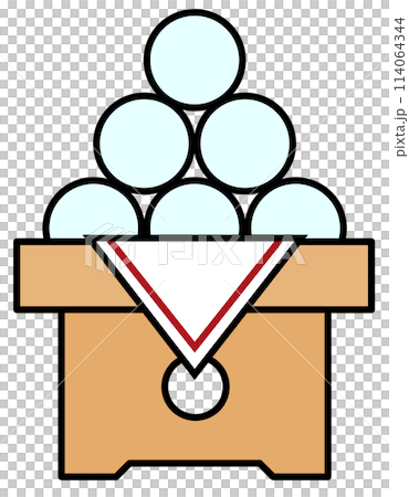 Eating Tsukimi Dango while watching the harvest moon Eating Tsukimi Dango while watching the harvest moon 114064344