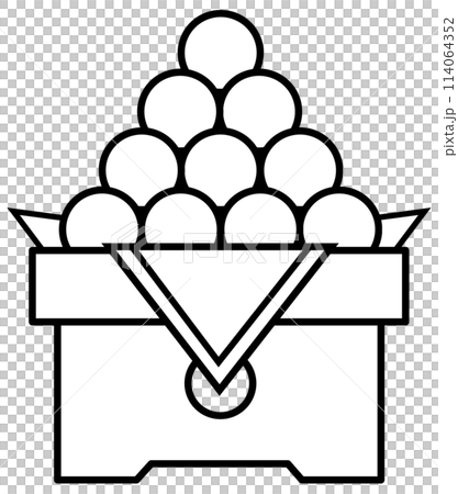 中秋の名月を眺めながら食べる月見団子 114064352