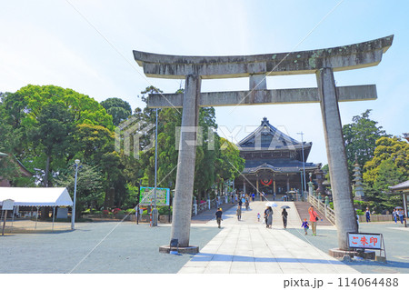 愛知県豊川市、豊川稲荷の風景 愛知県豊川市、豊川稲荷の風景 114064488