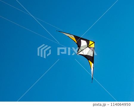 上昇する凧。(スポーツカイト) 上昇する凧。(スポーツカイト) 114064950
