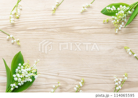 すずらんのフラワーフレーム 114065595