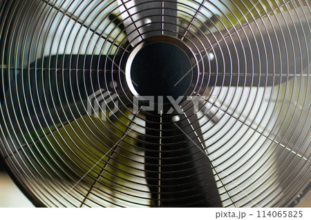 Closeup on metal ventilator 114065825