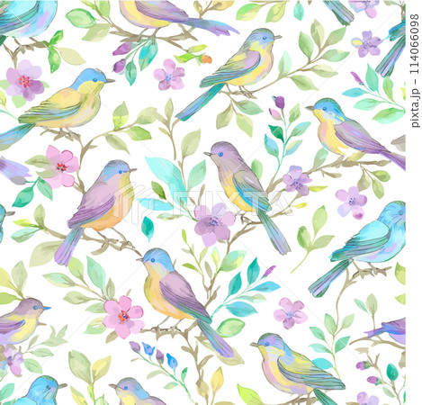 鳥　パターン 114066098