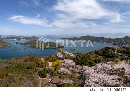 カレイ山展望台と能島 カレイ山展望台と能島 114066171