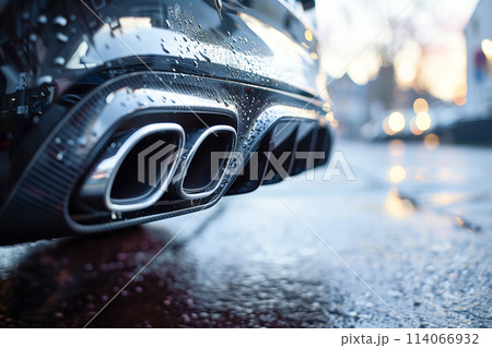 Water Vapor Emission from Eco-Friendly Fuel Cell Car 114066932