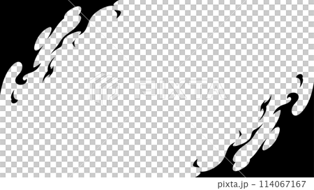 Flame effect frame_silhouette_16:9 114067167