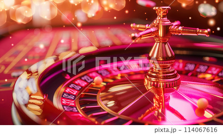 Golden Cross on Casino Roulette 114067616
