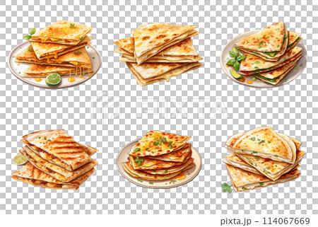 Quesadilla with Melted Cheese Stretching, Perfect for Cheese Lovers Quesadilla with Melted Cheese Stretching, Perfect for Cheese Lovers 114067669