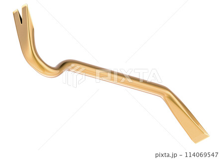 Golden Crowbar, 3D renderingのイラスト素材 [114069547] - PIXTA