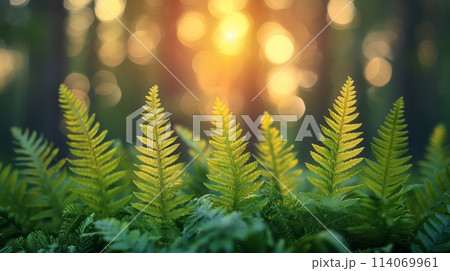 Plant Close Up With Sun Background 114069961