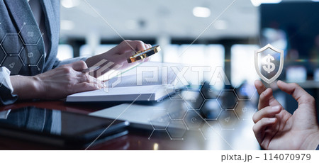 Financial accounting concept to save money . Financial accounting concept to save money . 114070979