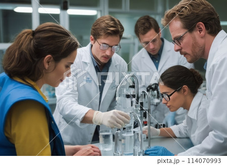 Scientists Collaborating in Laboratoryのイラスト素材 [114070993] - PIXTA
