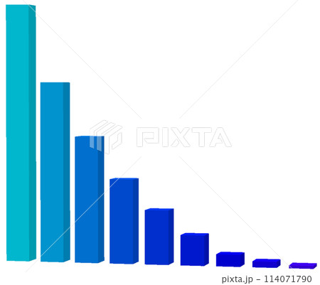 減少グラフ 減少グラフ 114071790