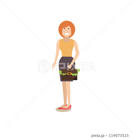Business partner vector illustration in flat style 114073523
