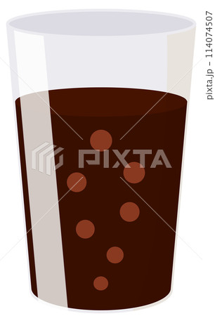 コップに入ったコーラ 114074507