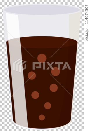 コップに入ったコーラ 114074507