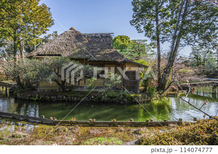 梅宮大社 早春の東神苑、池中亭 梅宮大社 早春の東神苑、池中亭 114074777