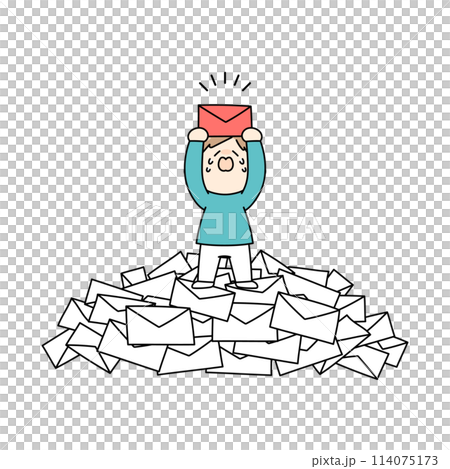 一名男子尋找必要文件的插圖 114075173