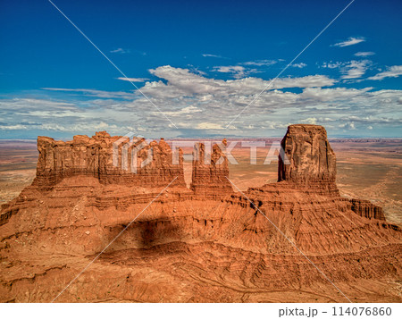 Massive Rock Formation in Monument Valley Desert Massive Rock Formation in Monument Valley Desert 114076860