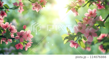 Spring Background Blur Detailed and High...のイラスト素材 [114076866] - PIXTA