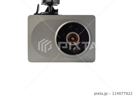 Car CCTV camera video recorder isolated on white background Car CCTV camera video recorder isolated on white background 114077822