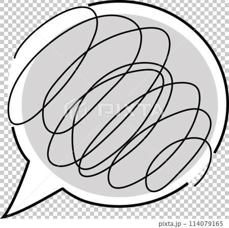 Messy speech bubble Messy speech bubble 114079165