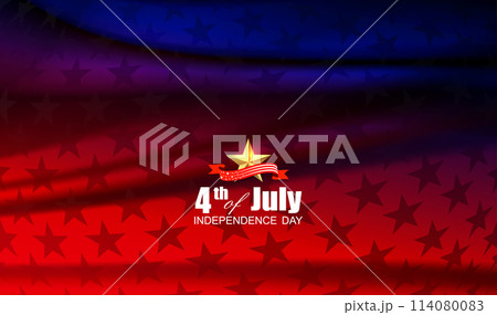 Abstract design with silhouette of stars, American Independence Day 114080083
