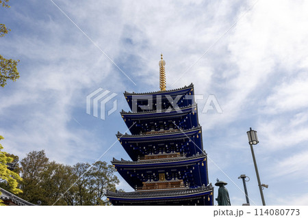 中山寺の五重塔「青龍塔」（2024年4月13日撮影） 114080773