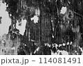 Blend grunge, dust, and scratch textures. The abstract background features monochrome tones with black and white highlights. 114081491