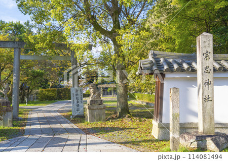 春の京都　宗忠神社　勅使門 114081494