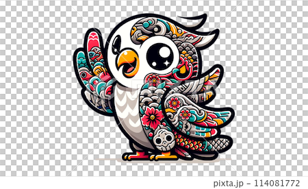 タトゥーの入ったオウム 114081772