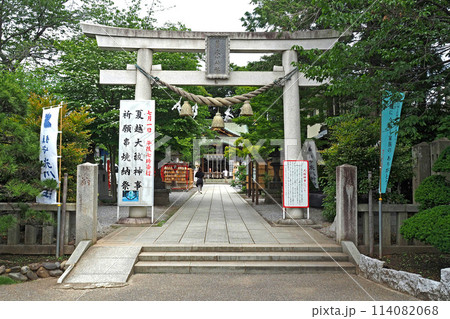 鎮守氷川神社の鳥居【埼玉県川口市】 鎮守氷川神社の鳥居【埼玉県川口市】 114082068