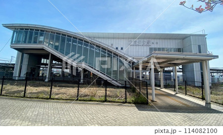 東武東上線つきのわ駅北口の風景 114082100