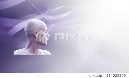 Unite for hope: a world of compassion against cancer, captured through the poignant symbol of a cancer ribbon on World Cancer Day. 114082306