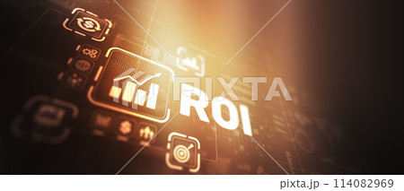 ROI Return on Investment Finance Internet Business Technology Concept 114082969