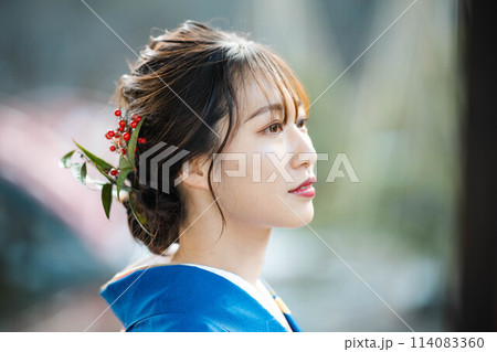 着物を着た女性 着物を着た女性 114083360