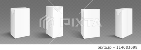 Milk or juice carton box mockups set Milk or juice carton box mockups set 114083699