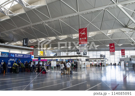 【中部国際空港セントレア】国内線出発ロビー 114085091
