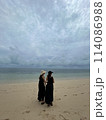 海を眺める女性たち 114086988