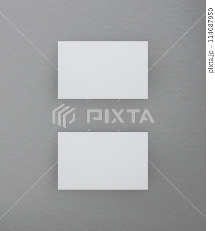 Blank white business name card mockup Blank white business name card mockup 114087950