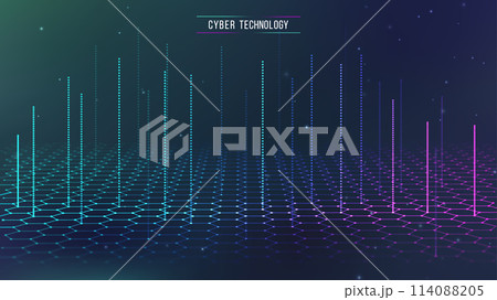 Cyber technology background. Technology digital cyber security. Networks, wireless, and iot Cyber technology background. Technology digital cyber security. Networks, wireless, and iot 114088205