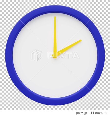 3D画像_シンプルな壁掛け時計_2時 3D画像_シンプルな壁掛け時計_2時 114089200