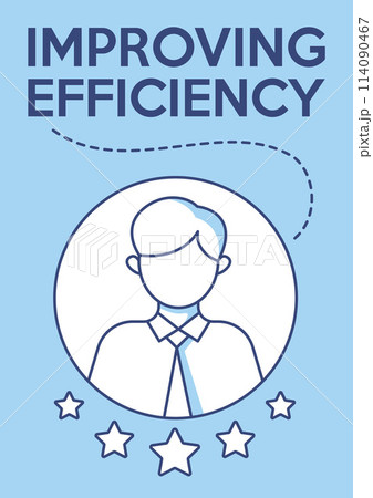 Assessing the quality of an employees work. Improving efficiency, way to success, professional development, career growth.Vector minimalist poster, a4 format. For banner, cover, web 114090467