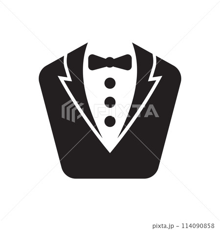 Tuxedo icon design template isolated illustration 114090858