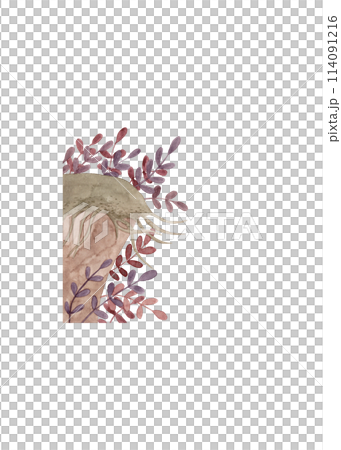 Beautiful sandy rock with grass and purple bush flowers. Cartoon design for any purpose. Summer design element. Watercolor mountain Beautiful sandy rock with grass and purple bush flowers. Cartoon design for any purpose. Summer design element. Watercolor mountain 114091216